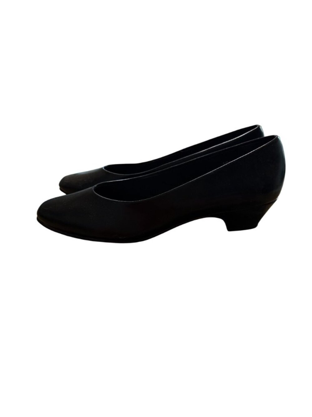 Style Soft Hush Puppy Black Low-Heel Women’s Slip-On Dress 9N - Picture 4 of 10